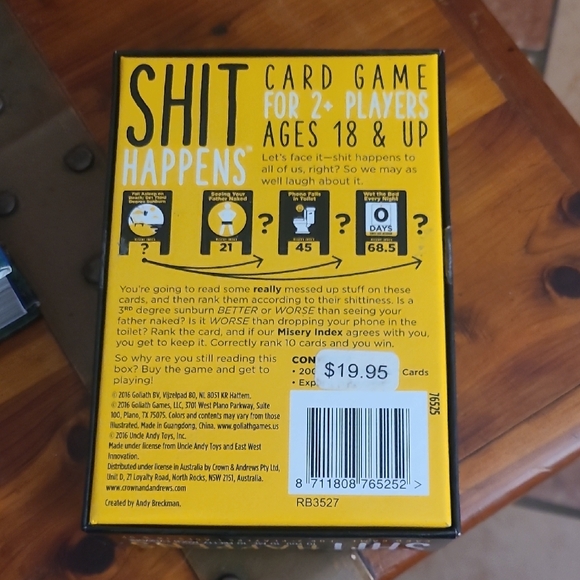 Sh!t Happens Card Game - Black - Picture 2 of 3